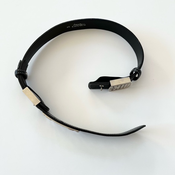 Vintage Jean Paul Gaultier Leather Waist Cincher Belt ~ Size 40 - Picture 7 of 8